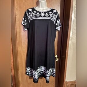 Black and White Women's Dress Size Medium Dernm